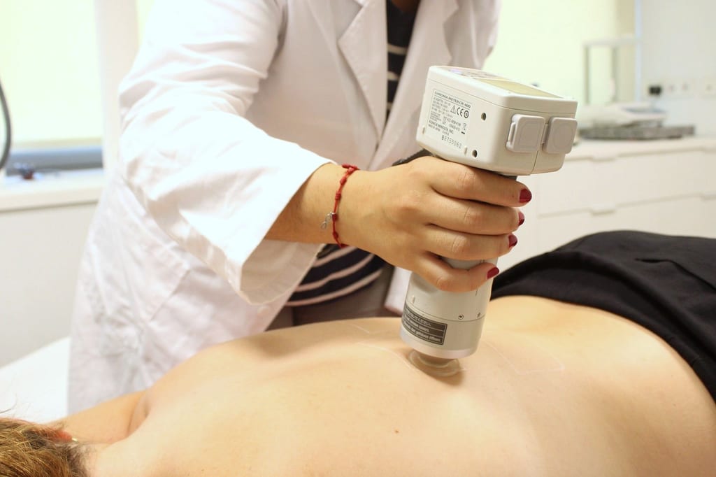 Skin colour measurement with a colorimeter